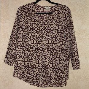 Van Heiden leopard cheeta print blouse